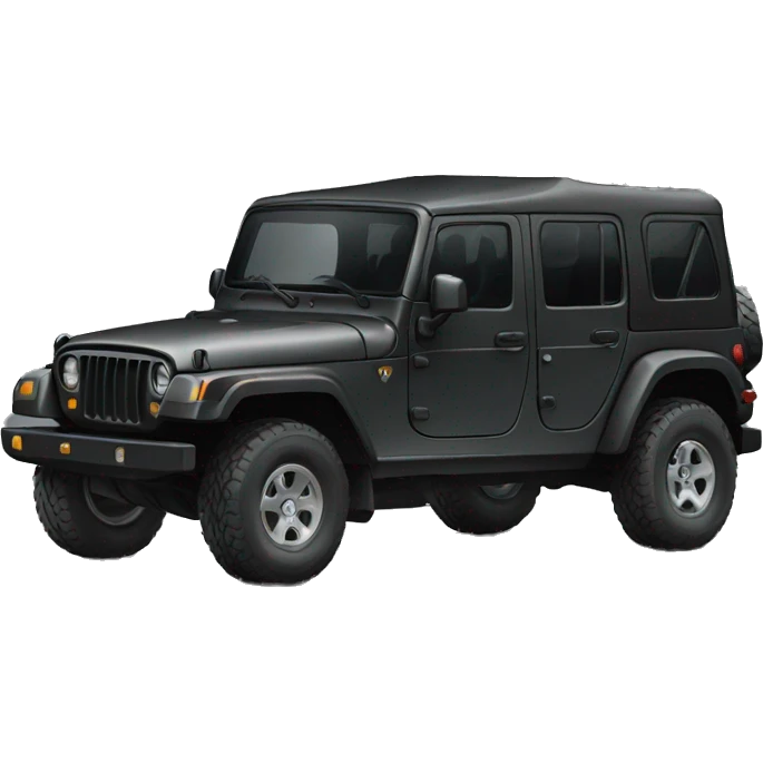 black thar car emoji