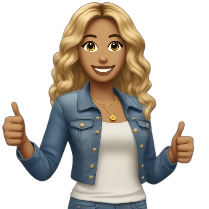Beyonce thumbs up emoji