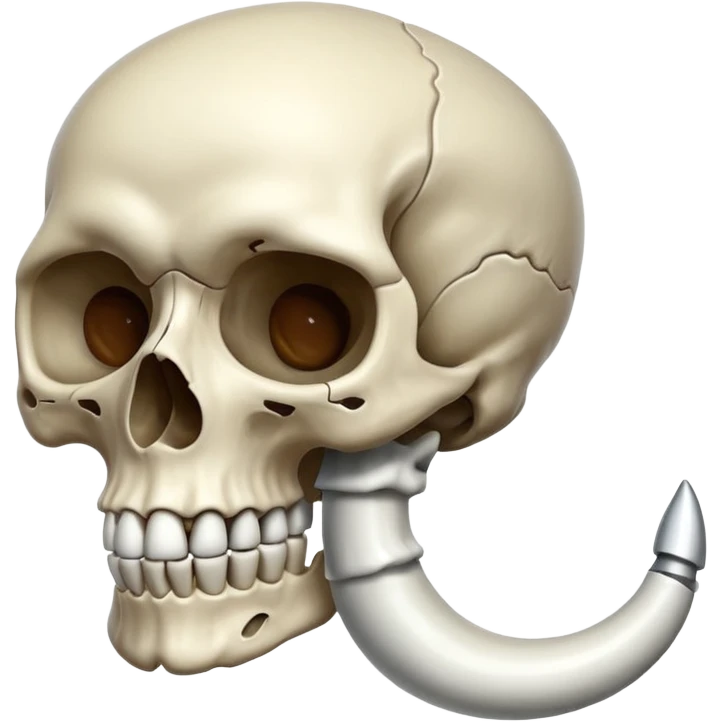 skull with a penis emoji