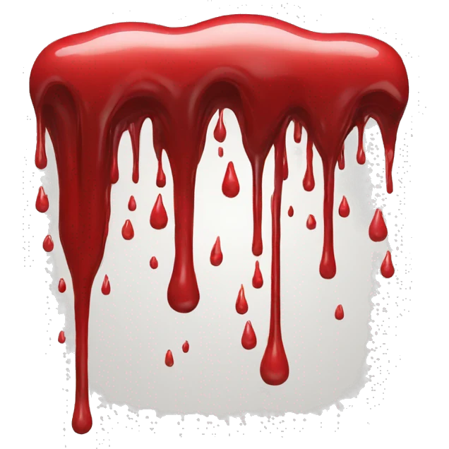 blood flowing emoji