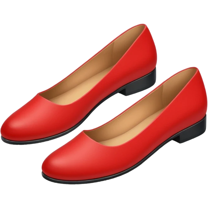 plain isolated red flat shoes emoji
