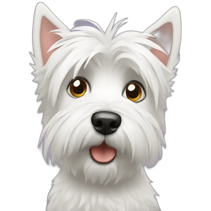 Westie confused emoji