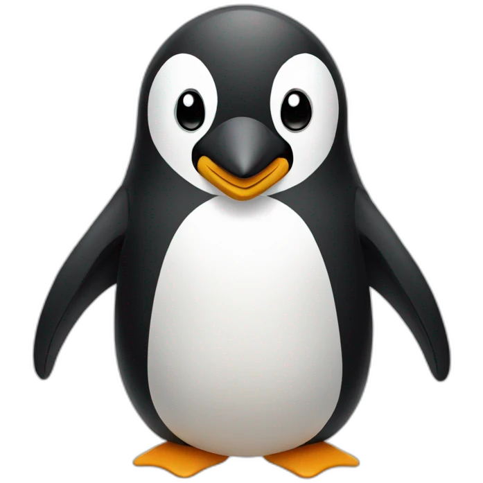 Penguin wearing hoodie emoji