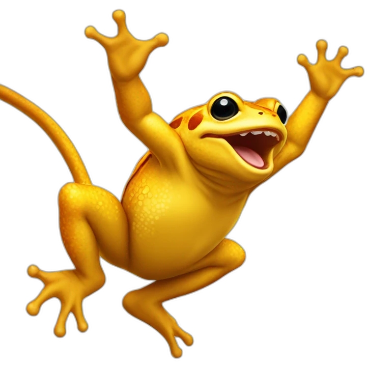 Golden Toad Jumping emoji