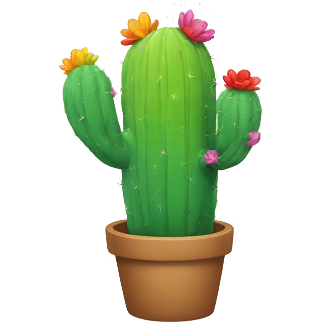 Rainbow cactus  emoji