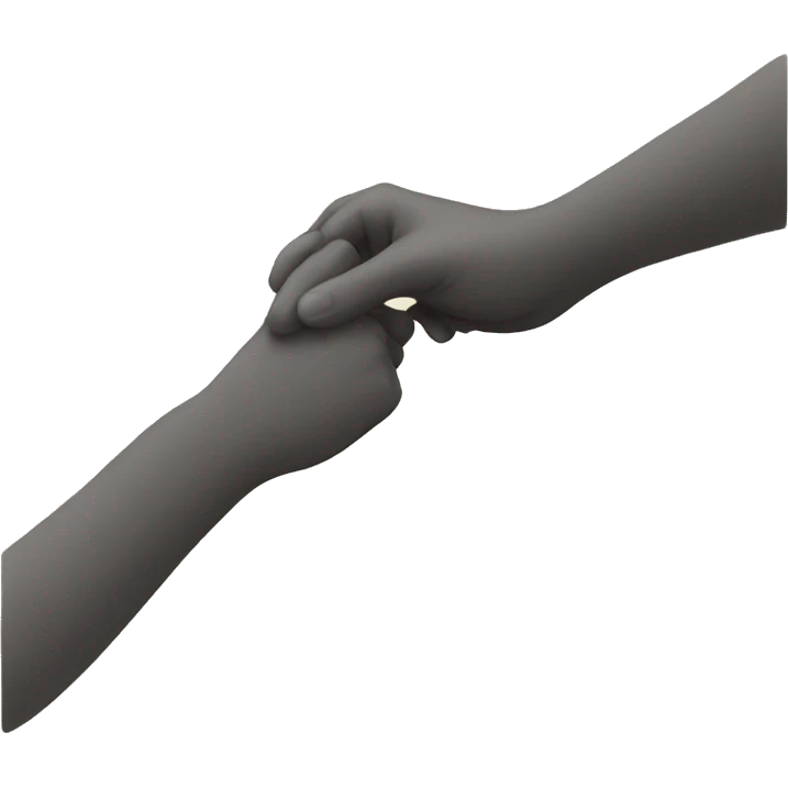 Long nose holding hands emoji