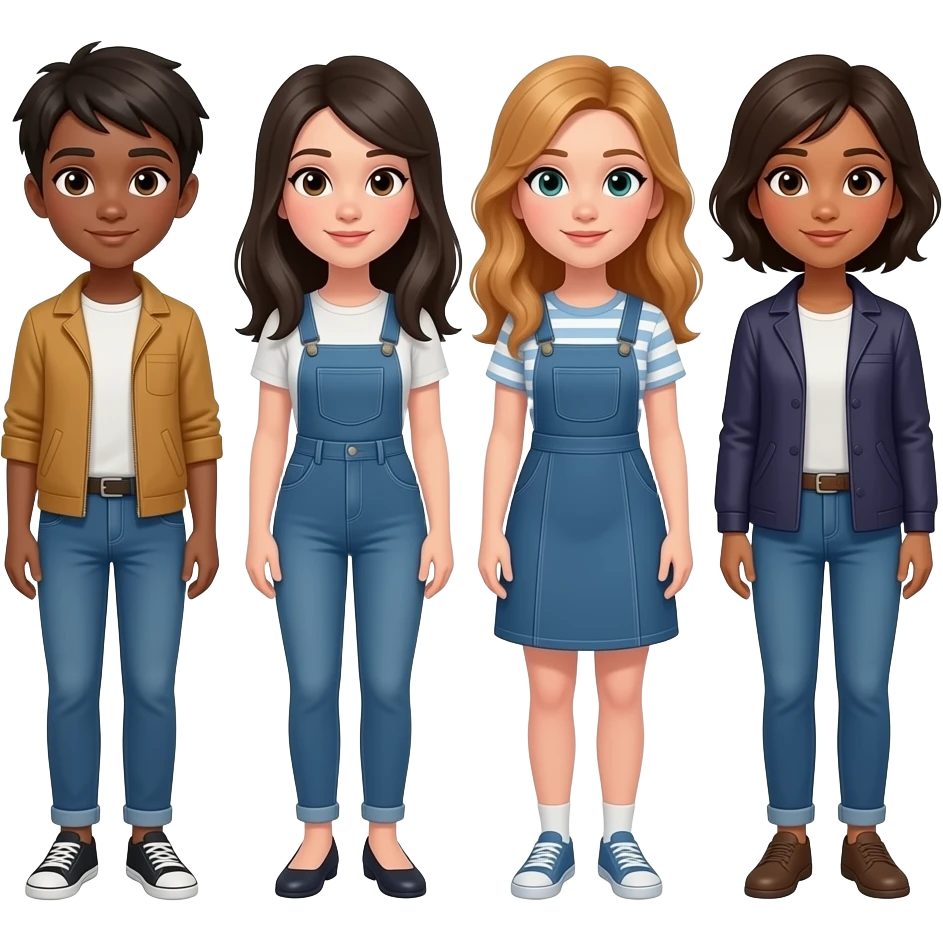 huntrix, mira, zoey and rumi emoji