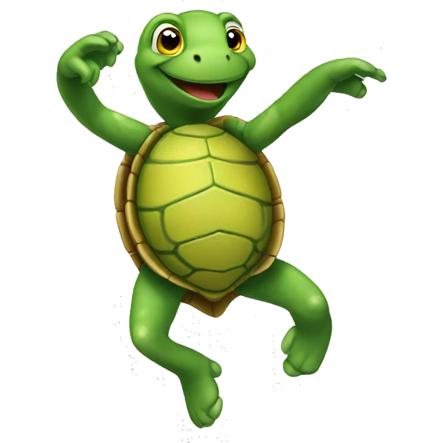 dancing turtle emoji