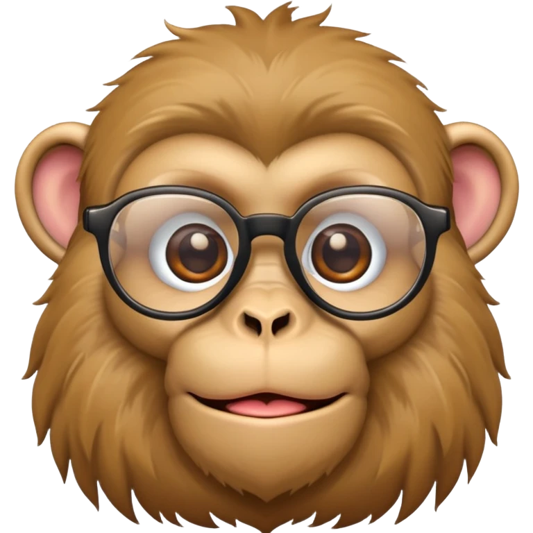 Singe avec des lunettes  emoji