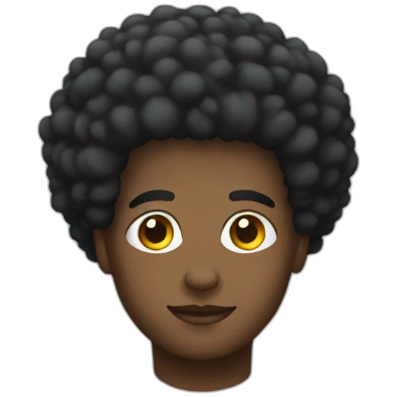 afro emoji