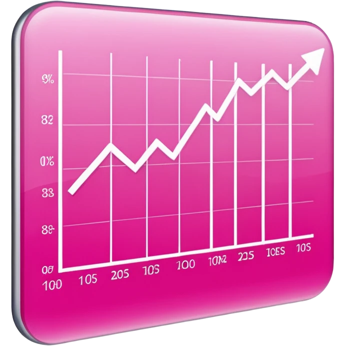 pink graphic stats emoji