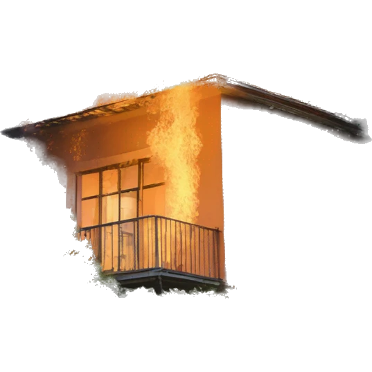 nginx logo on fire emoji