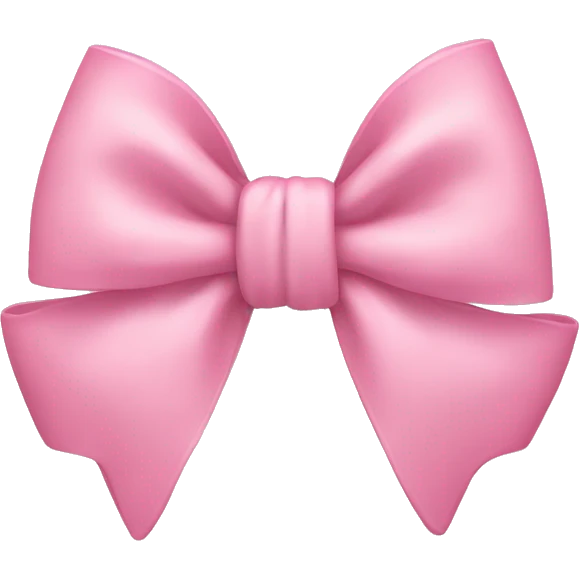 baby pink bow emoji