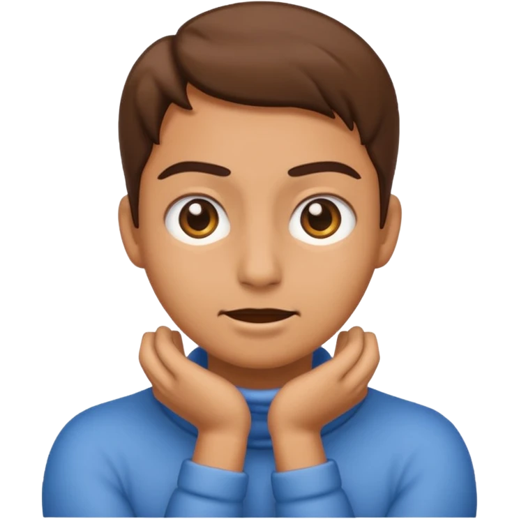 Emoji with eyes rolled back, hands clenched on neck  emoji