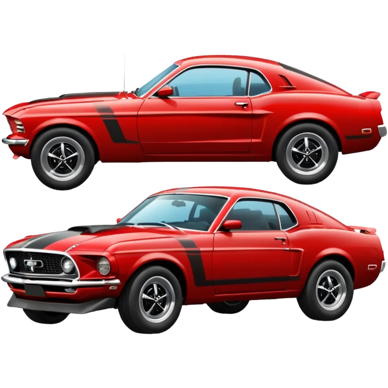 A 1969 model ford mustang emoji