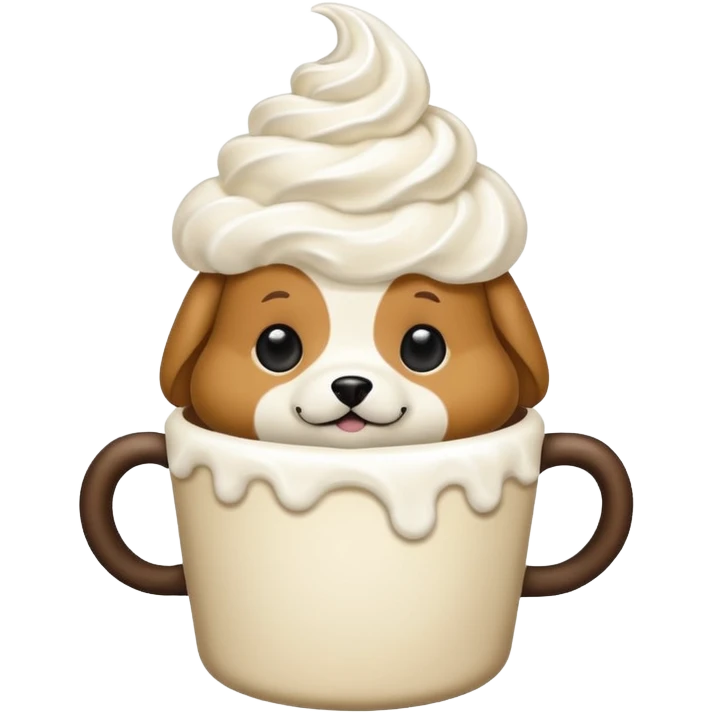 A pup cup emoji