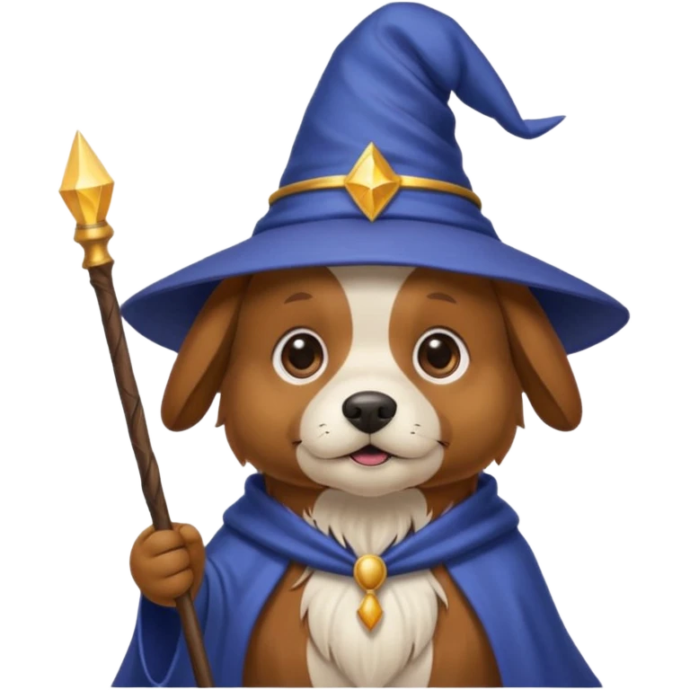 Dog wizard emoji