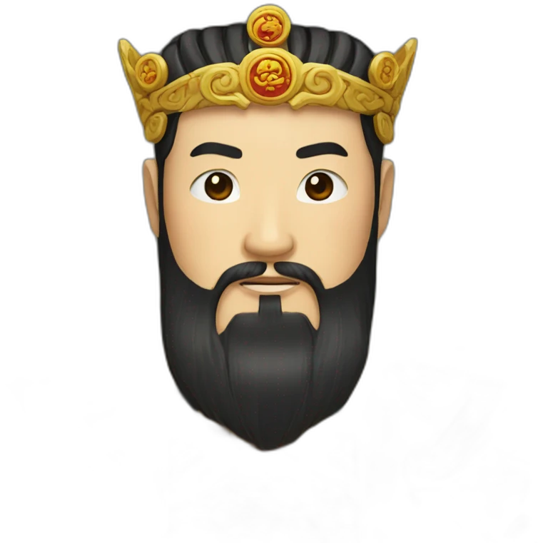 bearded Chinese emperor emoji