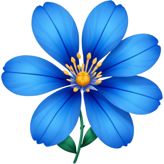 flor azul emoji