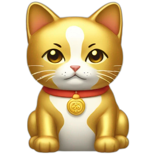 golden-maneki-neko emoji