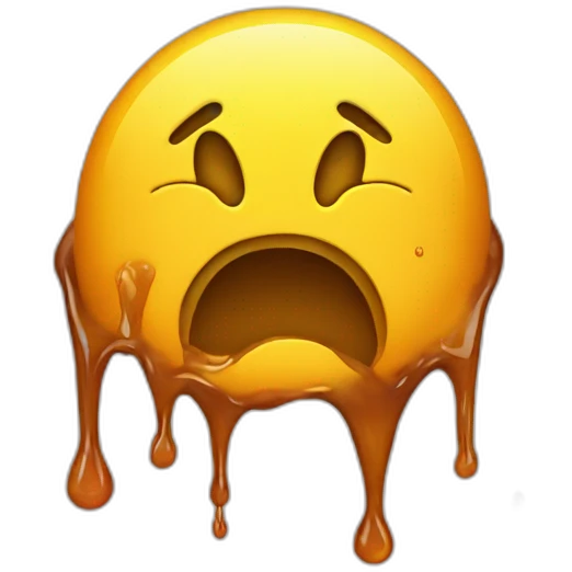 melted smiley emoji