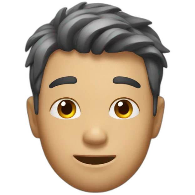 A man feeling hot emoji