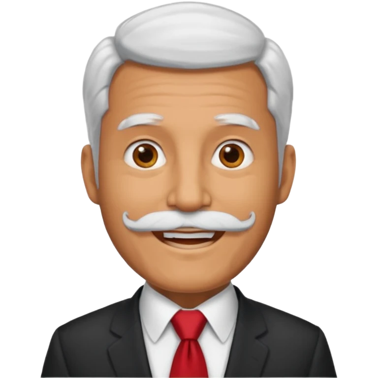 graduation day professor with red tie with white beard emoji
