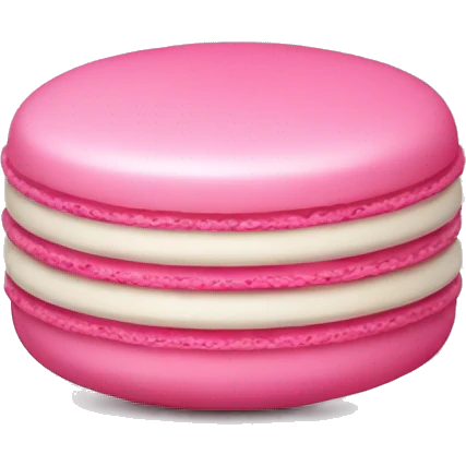 pink macaron emoji