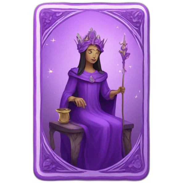 Purple tarot card emoji