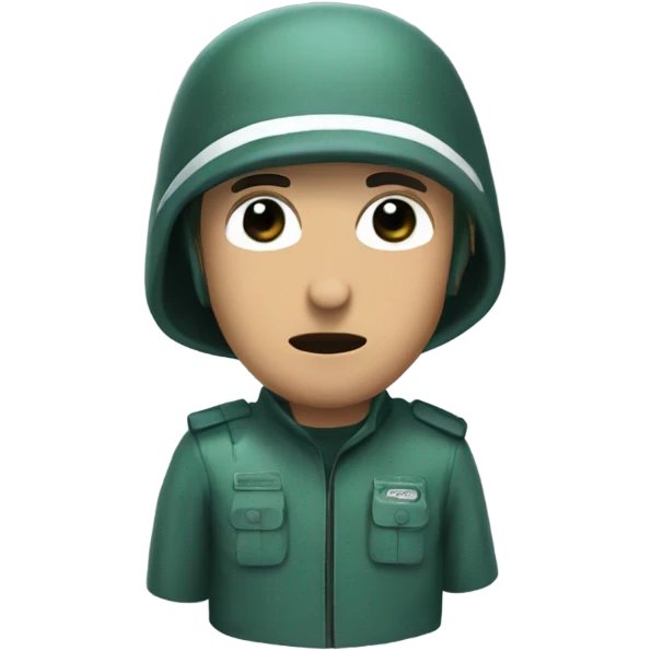 Squid game guard  emoji
