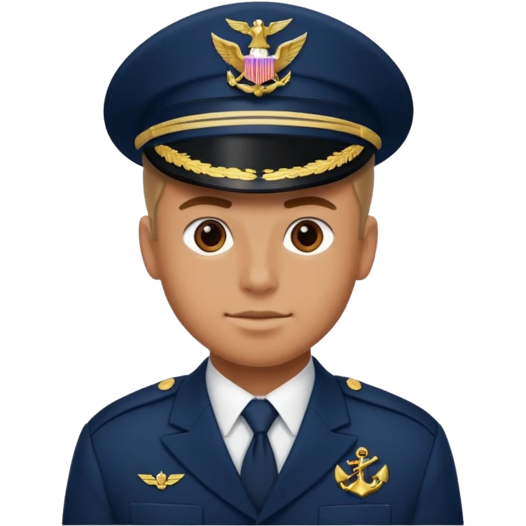 a pumped-up fighter of the navy emoji