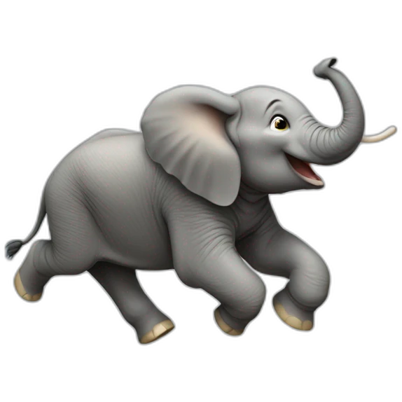 An Elephant Galloping emoji