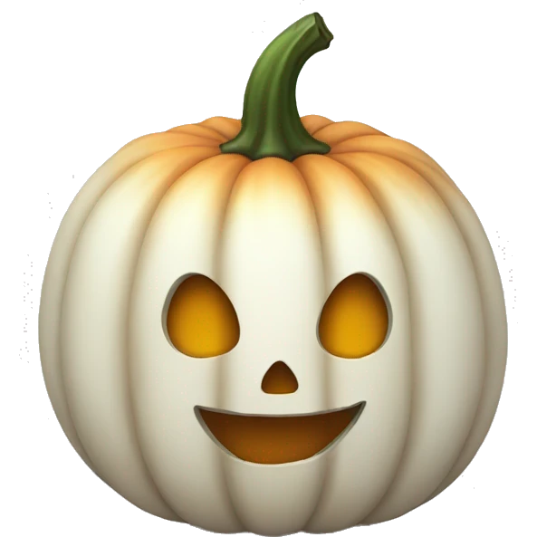 White pumpkin  emoji