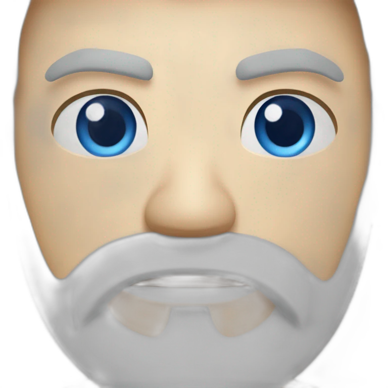 Kyokushin blue eyes beard in senza position emoji