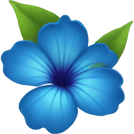 Flor azul emoji