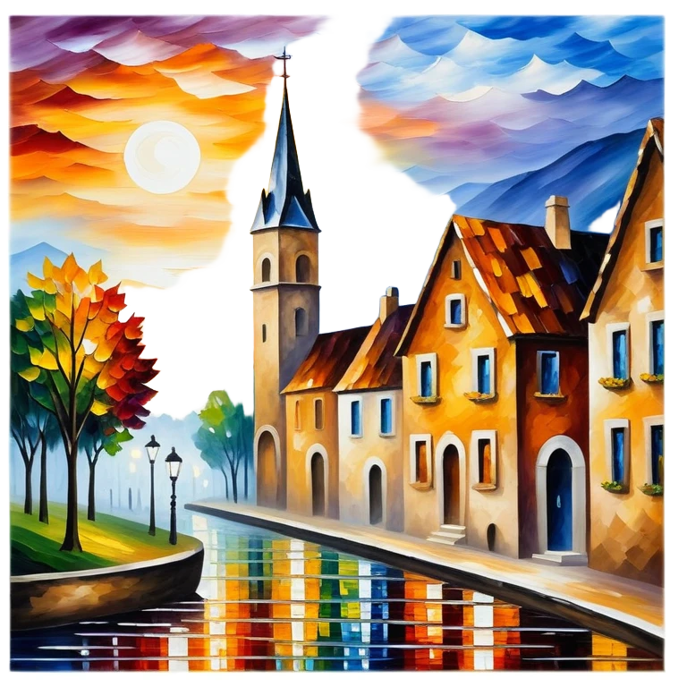 Actual Afremov painting emoji