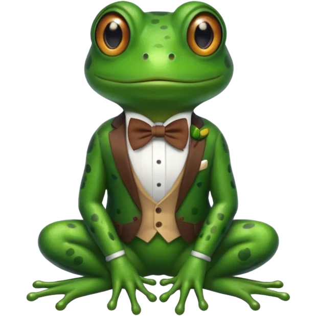 Sapo con moño  emoji
