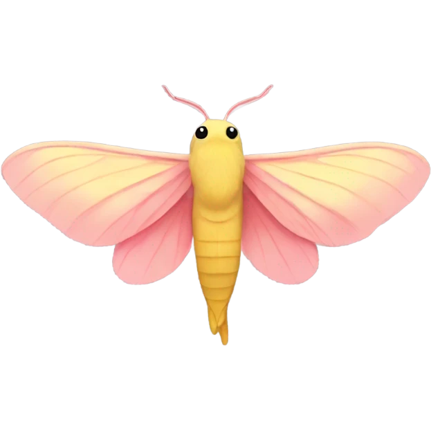 Simple Rosy maple moth emoji