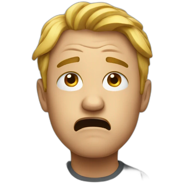 Frustrated emoji