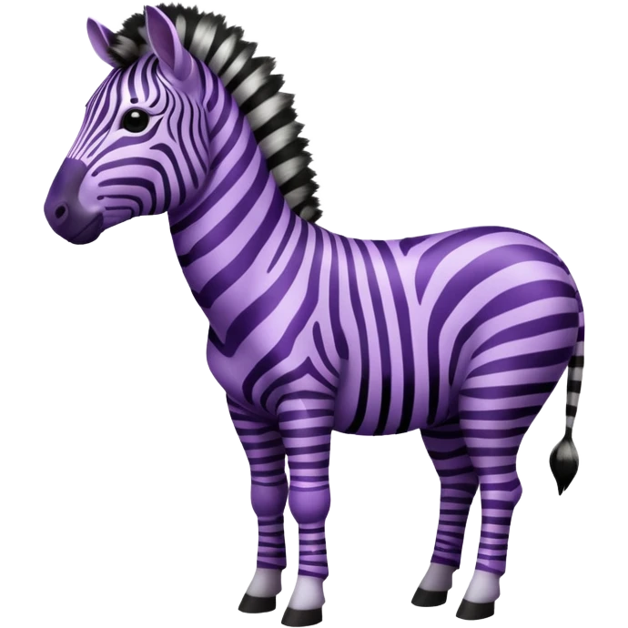 purple zebra emoji