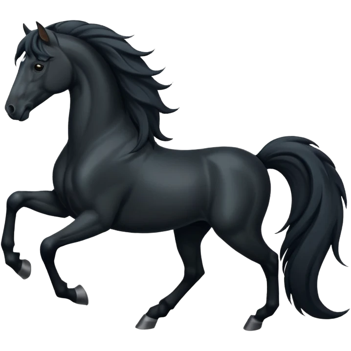 Black horse emoji