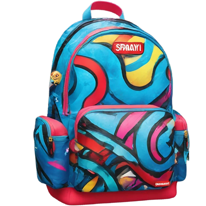 Sprayground backpack emoji