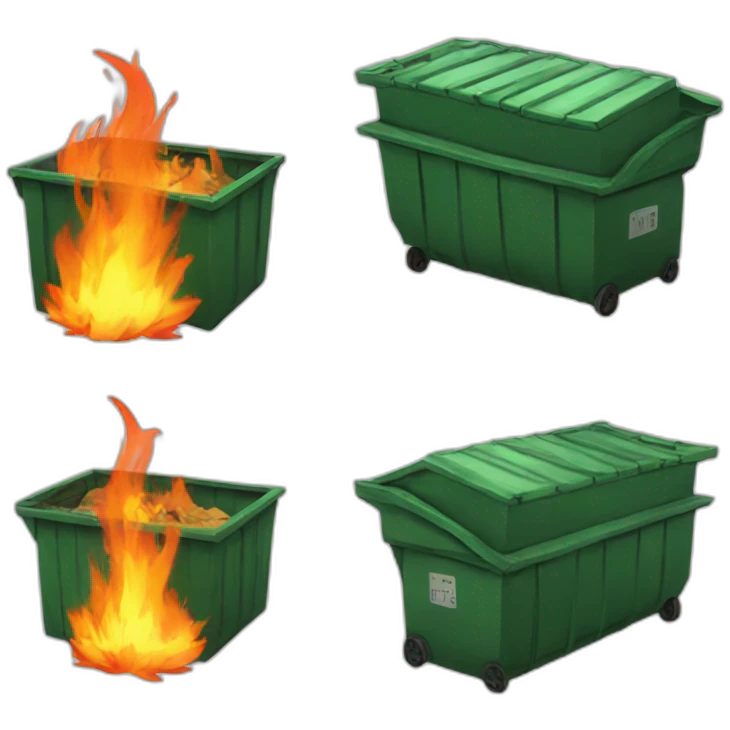 dumpster fire emoji