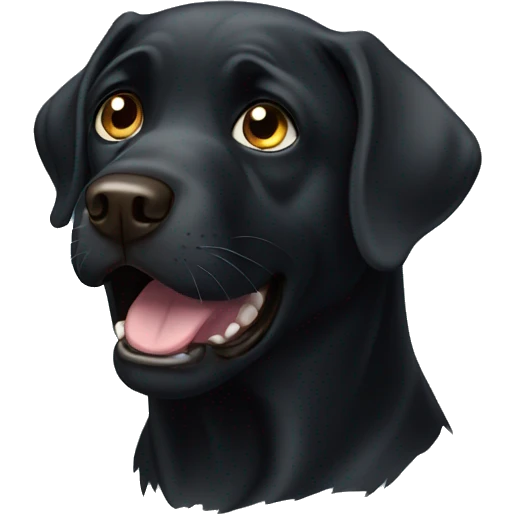 Angry Black Labrador  emoji