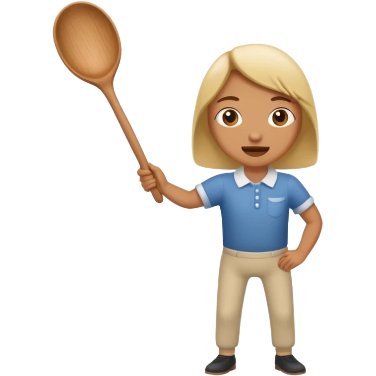 smacking a butt with a wooden spoon emoji