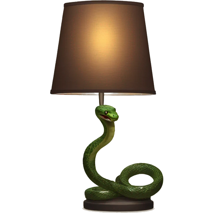 Snake lamp emoji