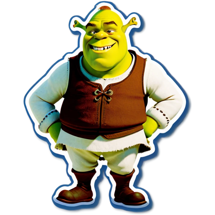 Shrek giving a side eye emoji