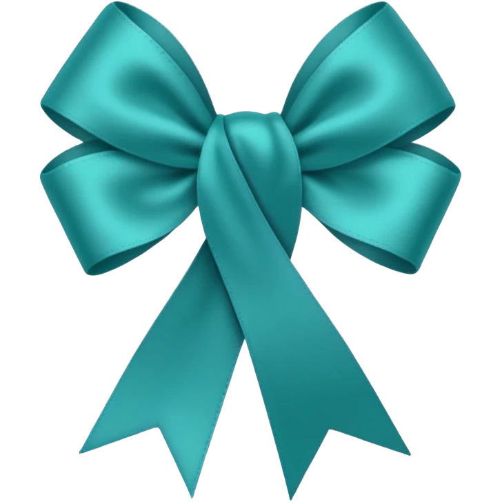 Teal ribbon with You Rock wording emoji