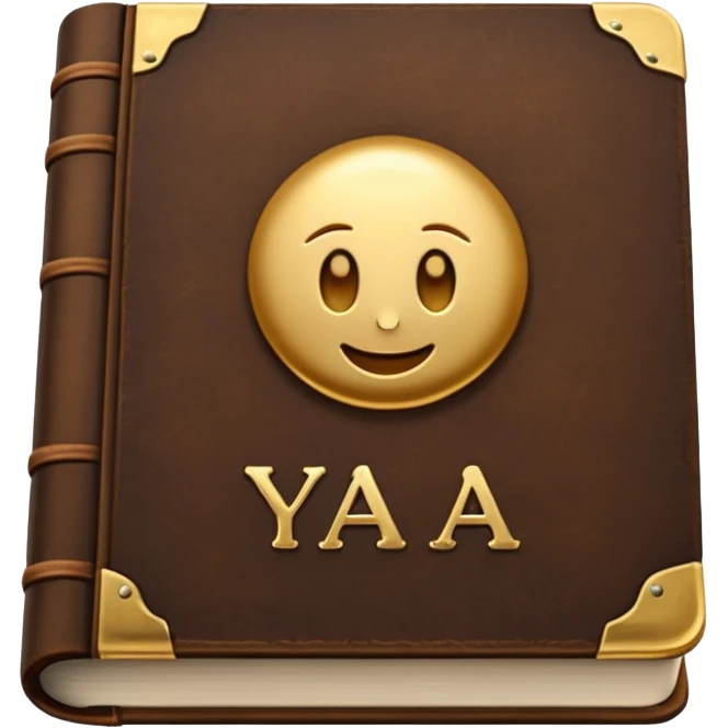 Book with YAAA inscription emoji