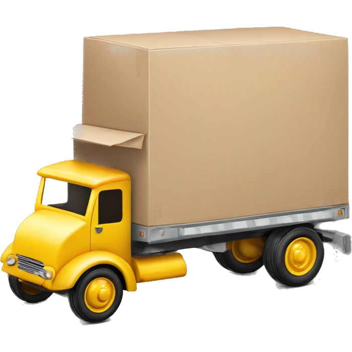 Toy Very large 1933 mover’s moving truck emoji